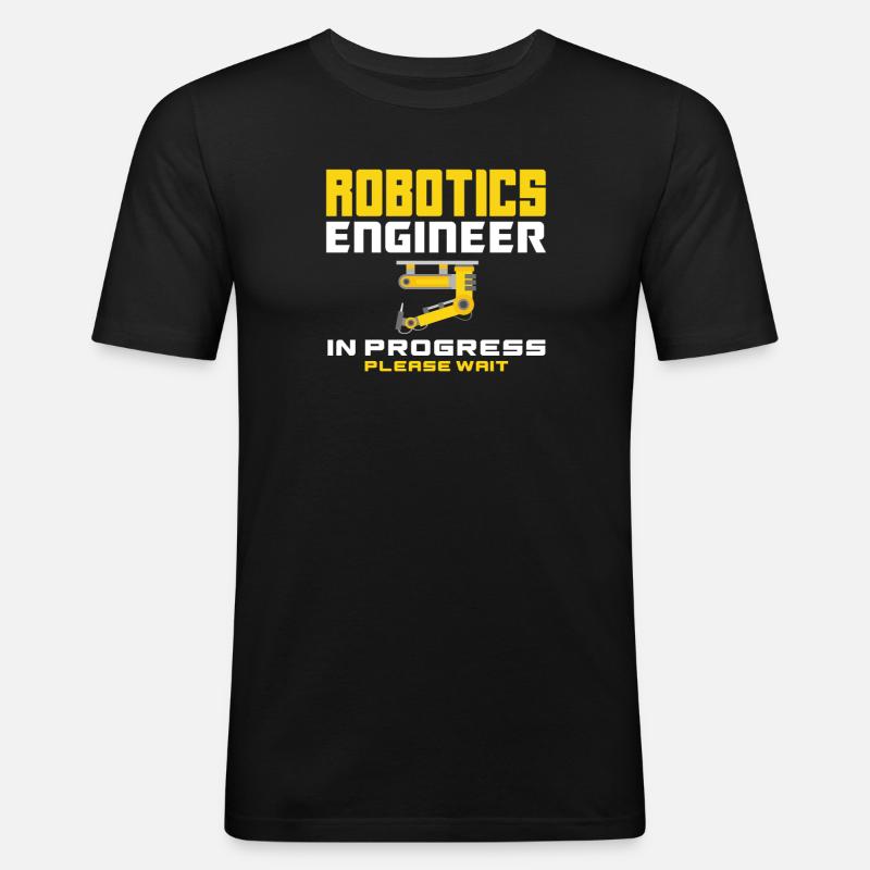 Programmeur de robots robotiques - T-shirt près du corps Homme - noir