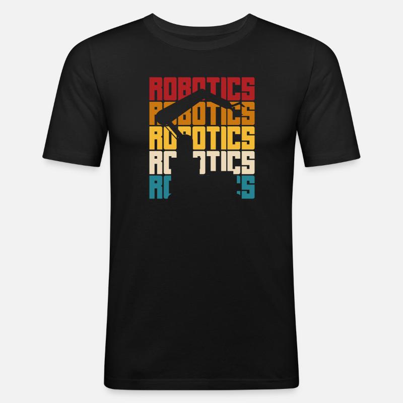 Robotics Robot Programmer - Men's Slim Fit T-Shirt - black