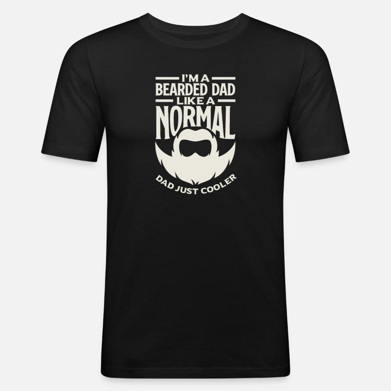 Bartpflege Bart Liebhaber Männer Bart - Männer Slim Fit T-Shirt - Schwarz