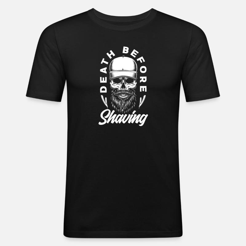 Bartpflege Bart Liebhaber Männer Bart - Männer Slim Fit T-Shirt - Schwarz