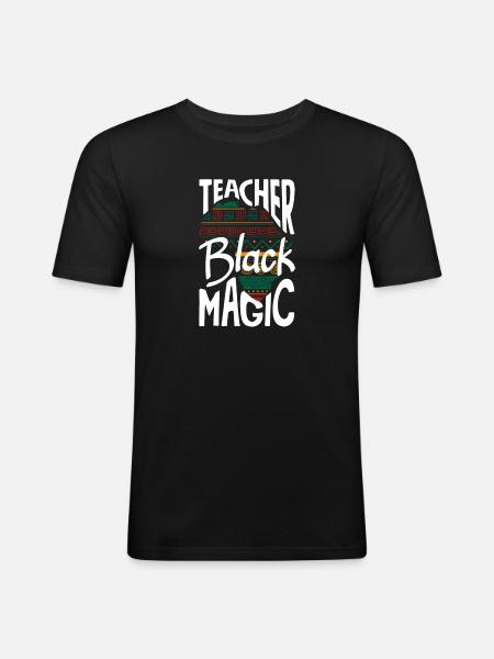 Funny Teacher Teacher Gift - Men's Slim Fit T-Shirt - black