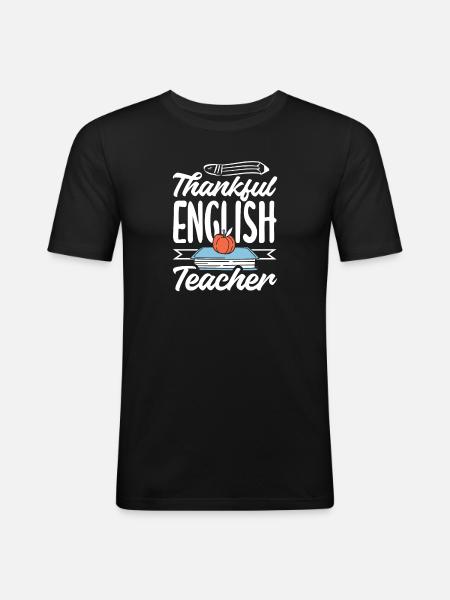 Funny Teacher Teacher Gift - Men's Slim Fit T-Shirt - black