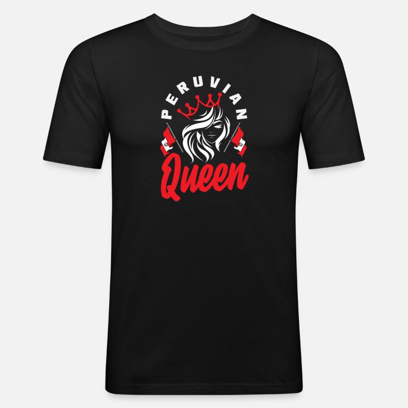Peru Peruvian Gift - Men's Slim Fit T-Shirt - black