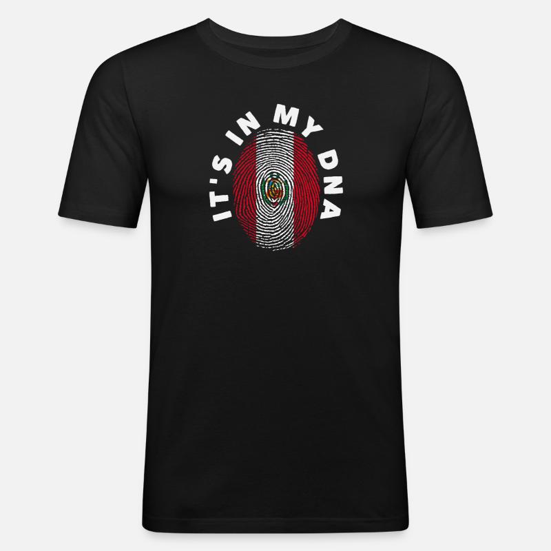 Peru Peruvian Gift - Men's Slim Fit T-Shirt - black