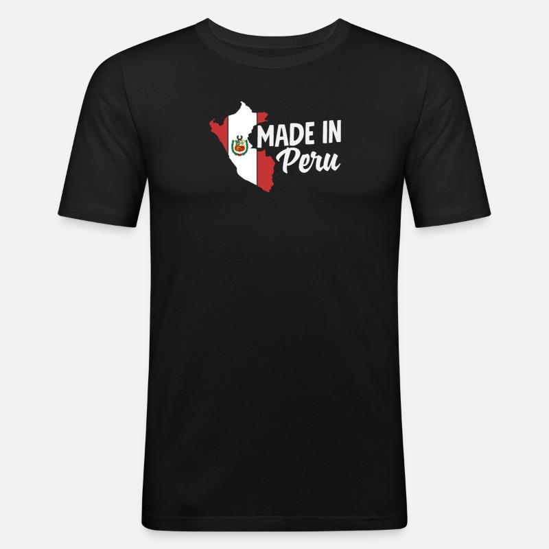 Peru Peruvian Gift - Men's Slim Fit T-Shirt - black