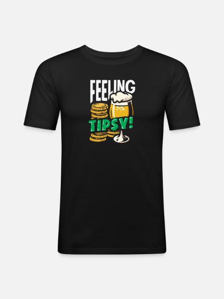 Funny Bartender Saying Bartender Gift - Men's Slim Fit T-Shirt - black