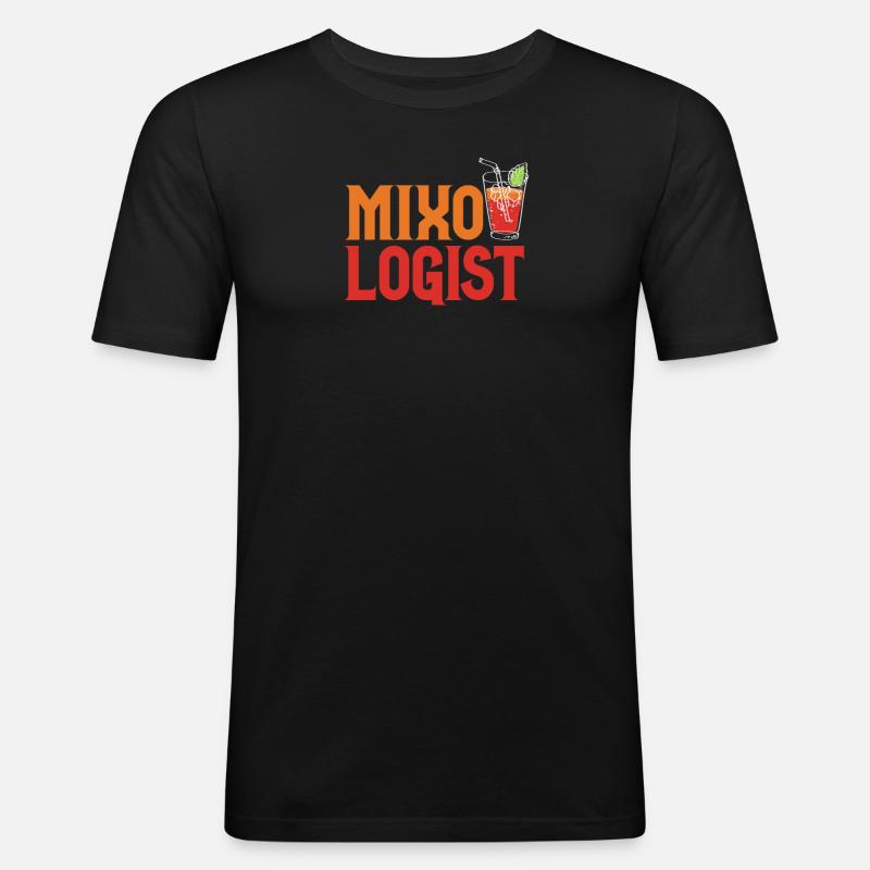 Funny Bartender Saying Bartender Gift - Men's Slim Fit T-Shirt - black