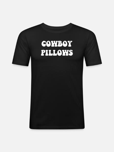 Cowboy Pillows - Men's Slim Fit T-Shirt - black