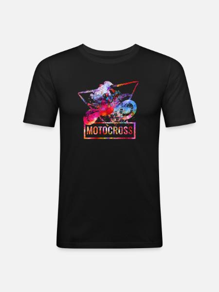 Motocross - Men's Slim Fit T-Shirt - black