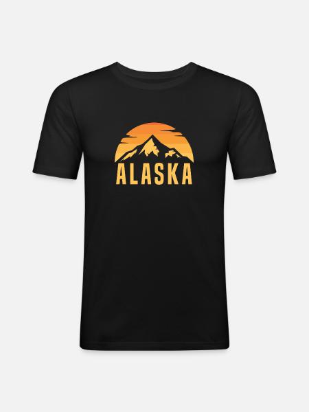 Alaska - Men's Slim Fit T-Shirt - black