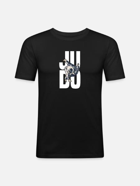 JUDO - T-shirt près du corps Homme - noir
