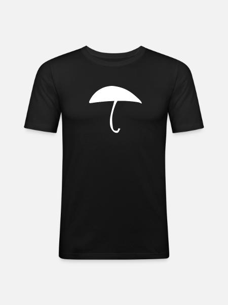 Umbrella Rain - Men's Slim Fit T-Shirt - black