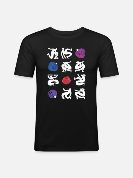All Bents - Männer Slim Fit T-Shirt - Schwarz