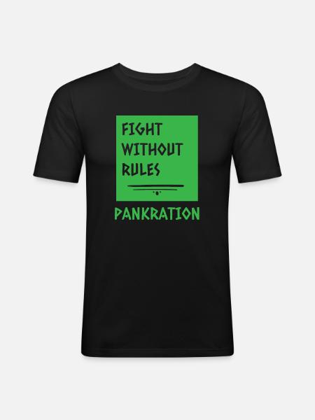 Fight without rules pankration - Men's Slim Fit T-Shirt - black