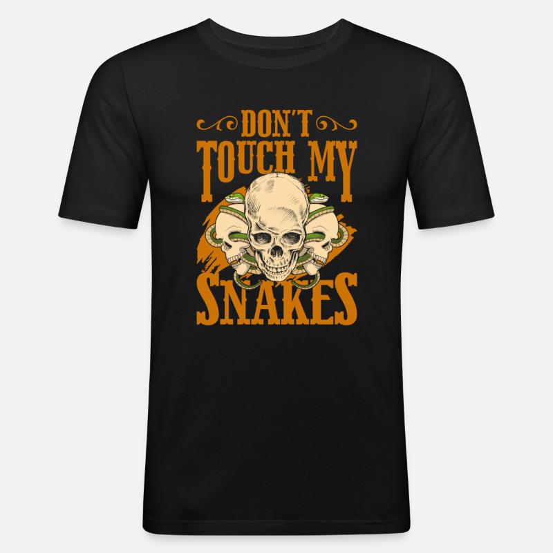 Nicht Anfassen Einzelkind - Männer Slim Fit T-Shirt - Schwarz
