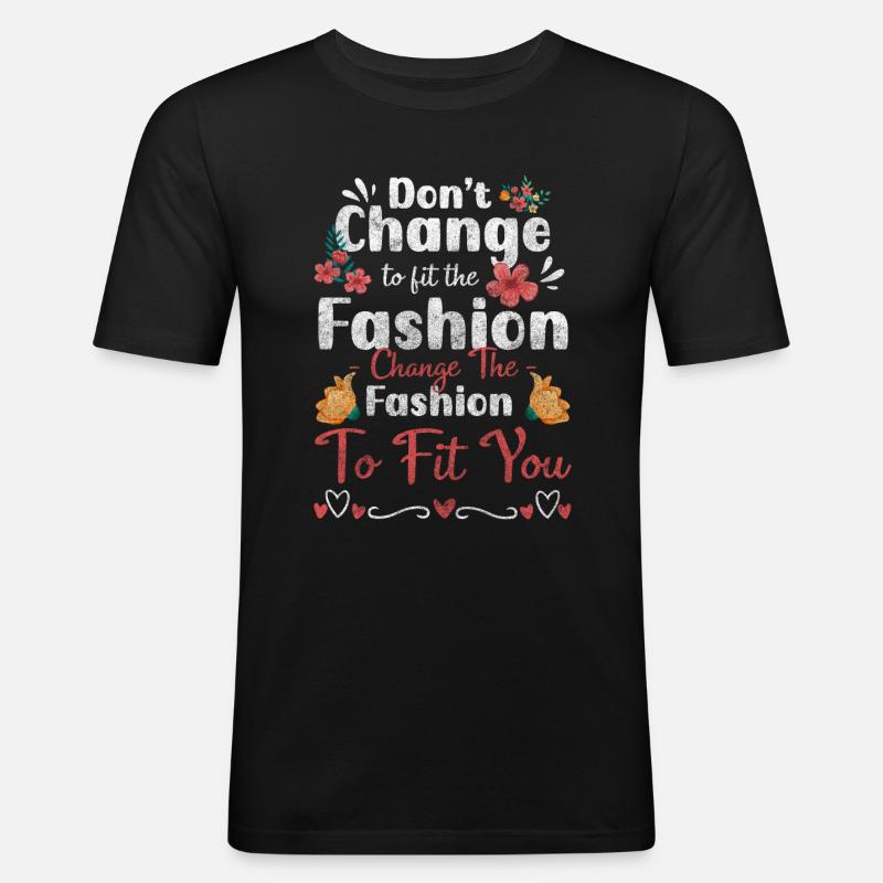Mode Neumodisch Schmuck - Männer Slim Fit T-Shirt - Schwarz