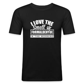 Forensic medical examiner forensics formaldehyde - Men's Slim Fit T-Shirt - black - Front - Nik (191cm)