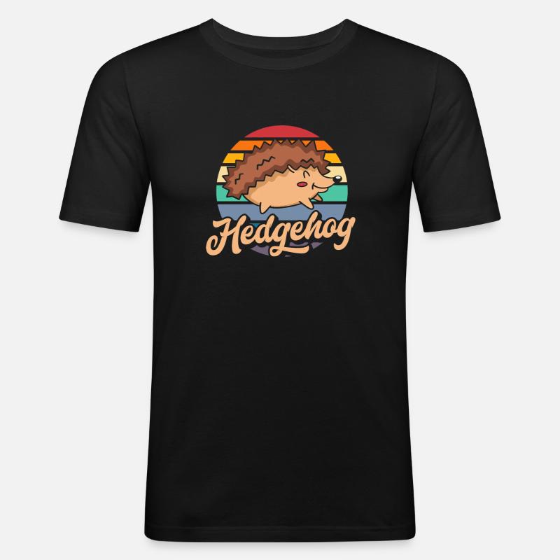 Igel Igel Igel - Männer Slim Fit T-Shirt - Schwarz