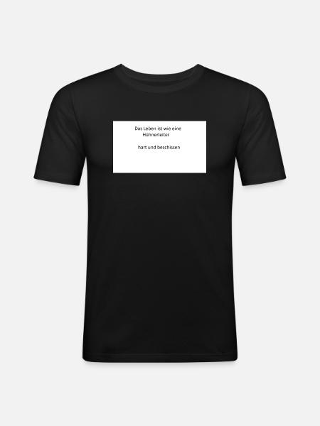 hart - Männer Slim Fit T-Shirt - Schwarz
