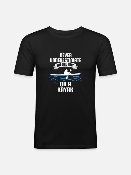 kayak - Men's Slim Fit T-Shirt - black