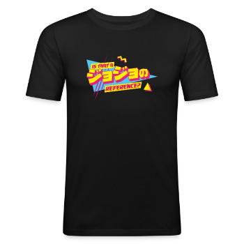 Est-ce une référence JoJo Jojo's Bizarre Adventure - T-shirt près du corps Homme - noir - Devant - Nik (191cm)
