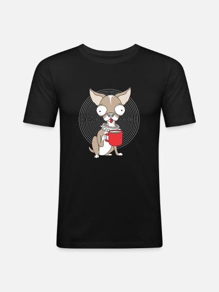 Chihuahua - Men's Slim Fit T-Shirt - black
