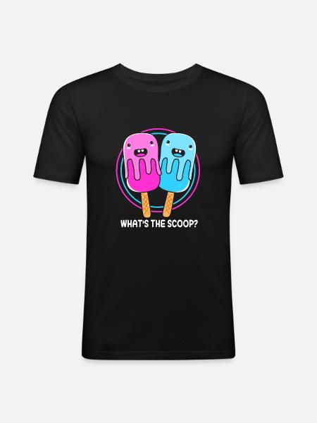 Gender Reveal - Men's Slim Fit T-Shirt - black
