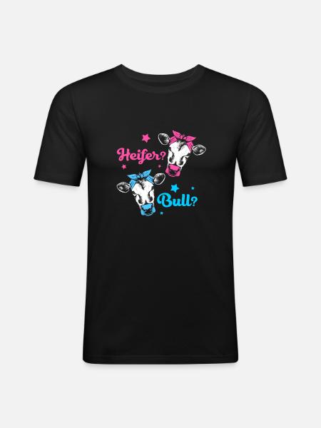 Gender Reveal Babyshower - Men's Slim Fit T-Shirt - black