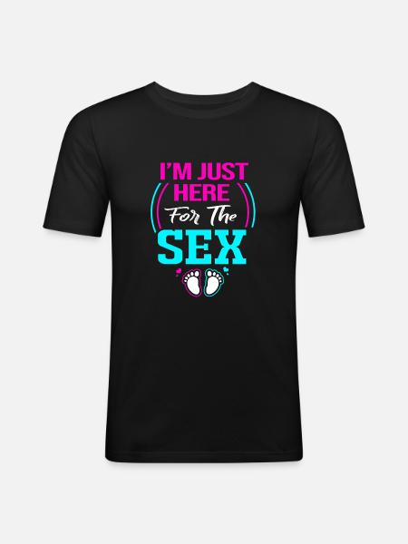 Gender Reveal - Men's Slim Fit T-Shirt - black