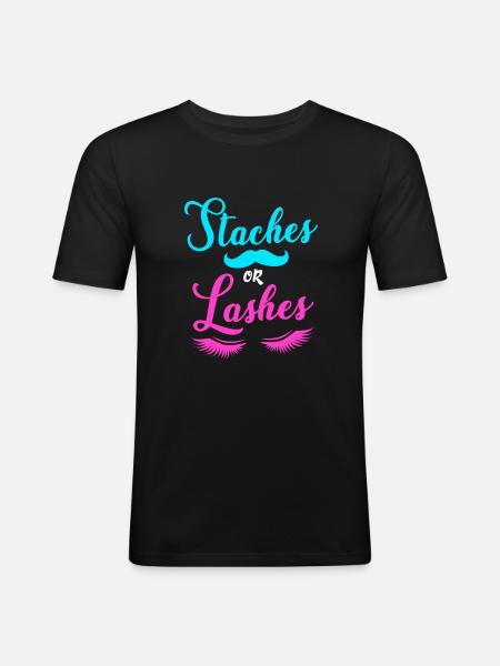 Gender Reveal - Men's Slim Fit T-Shirt - black