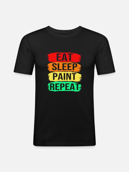 Painter - Men's Slim Fit T-Shirt - black