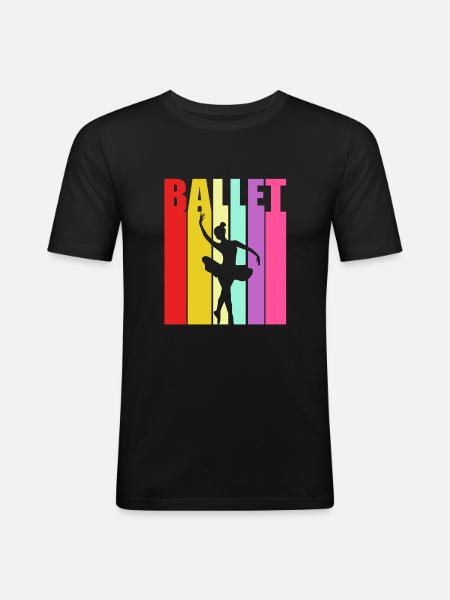 Ballet Ballet Dancer - Men's Slim Fit T-Shirt - black