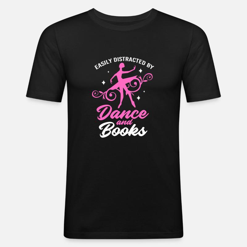 Danseuse de ballet - T-shirt près du corps Homme - noir