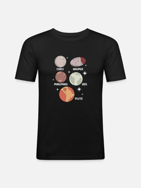 Solar System Universe - Men's Slim Fit T-Shirt - black