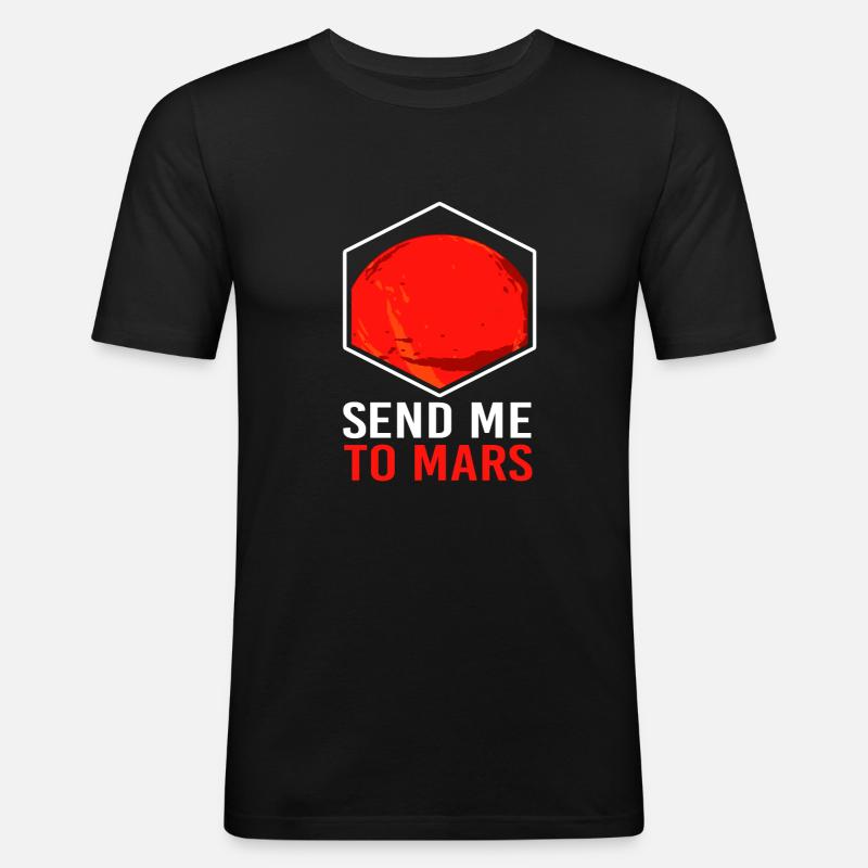 Solar System Universe - Men's Slim Fit T-Shirt - black