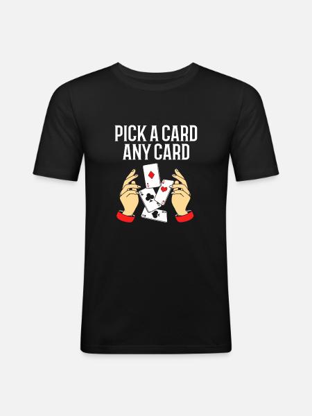 magicien magicien - T-shirt près du corps Homme - noir
