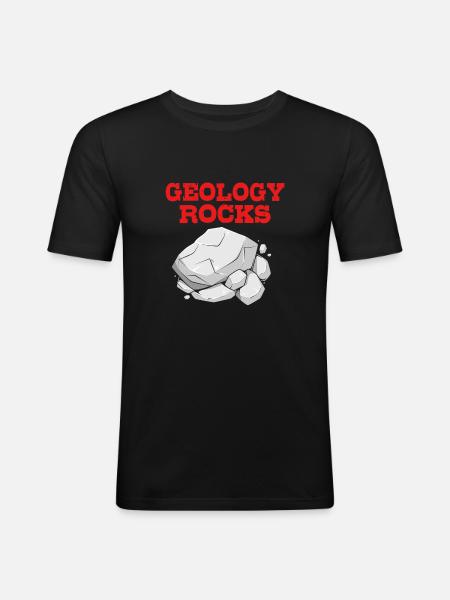 Geologist - Men's Slim Fit T-Shirt - black