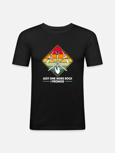 Geologist - Men's Slim Fit T-Shirt - black
