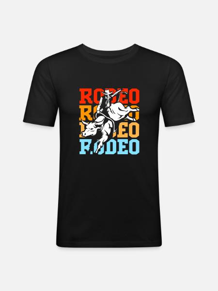 Rodeo - Men's Slim Fit T-Shirt - black