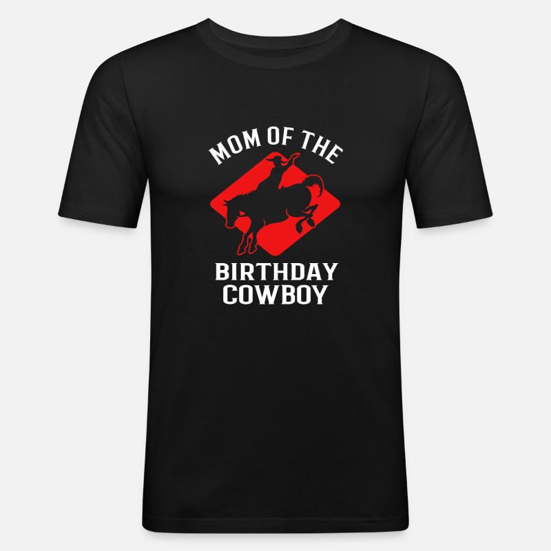 Rodeo - Männer Slim Fit T-Shirt - Schwarz