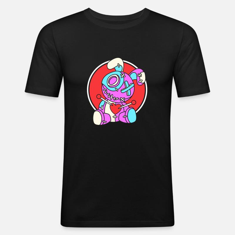 Voodoo - Männer Slim Fit T-Shirt - Schwarz