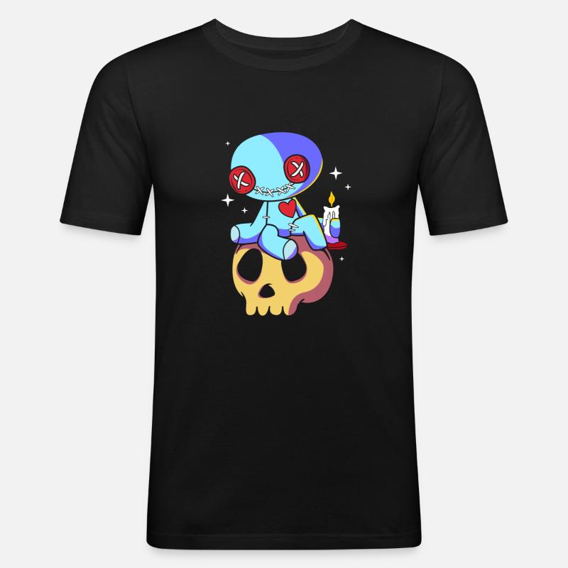 Voodoo - Männer Slim Fit T-Shirt - Schwarz