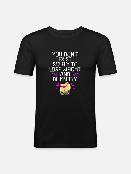 Body Positivity - Men's Slim Fit T-Shirt - black