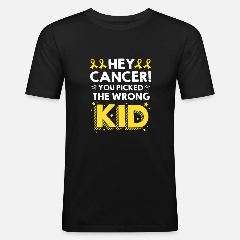 Krebs Kind - Männer Slim Fit T-Shirt - Schwarz
