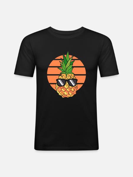 Pineapple - Men's Slim Fit T-Shirt - black