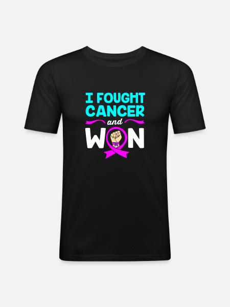 Thyroid cancer Thyroid cancer - Men's Slim Fit T-Shirt - black