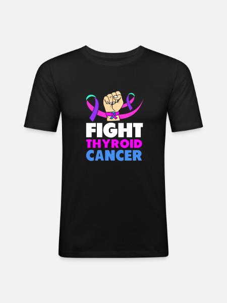 Thyroid cancer Thyroid cancer - Men's Slim Fit T-Shirt - black