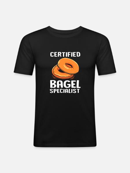 Bagel - Men's Slim Fit T-Shirt - black