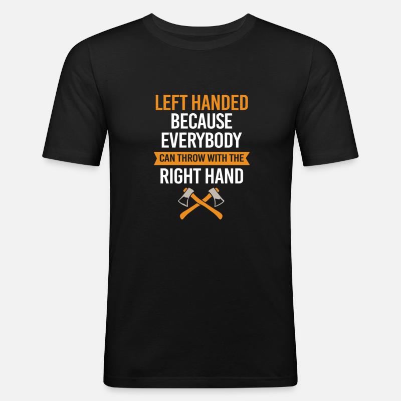 Axt - Männer Slim Fit T-Shirt - Schwarz