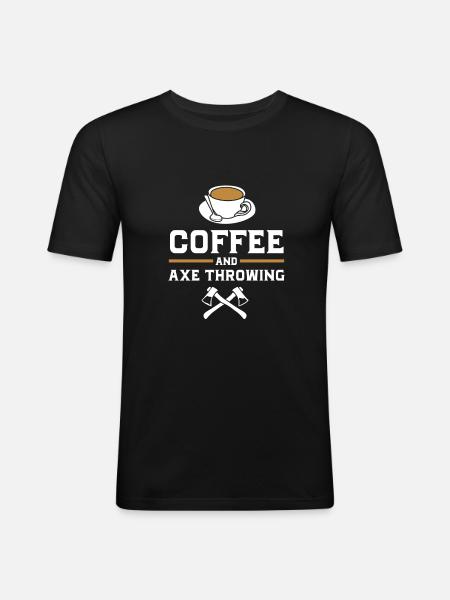 Axe Throw - Men's Slim Fit T-Shirt - black